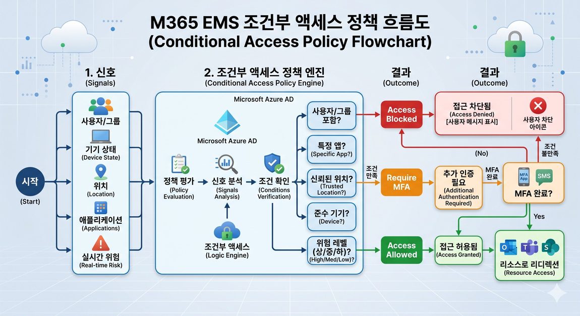 조건부 액세스 정책 흐름도