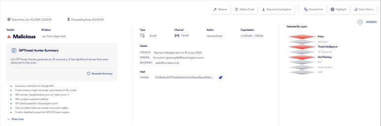 FortiMail Workspace 인사이트 대시보드