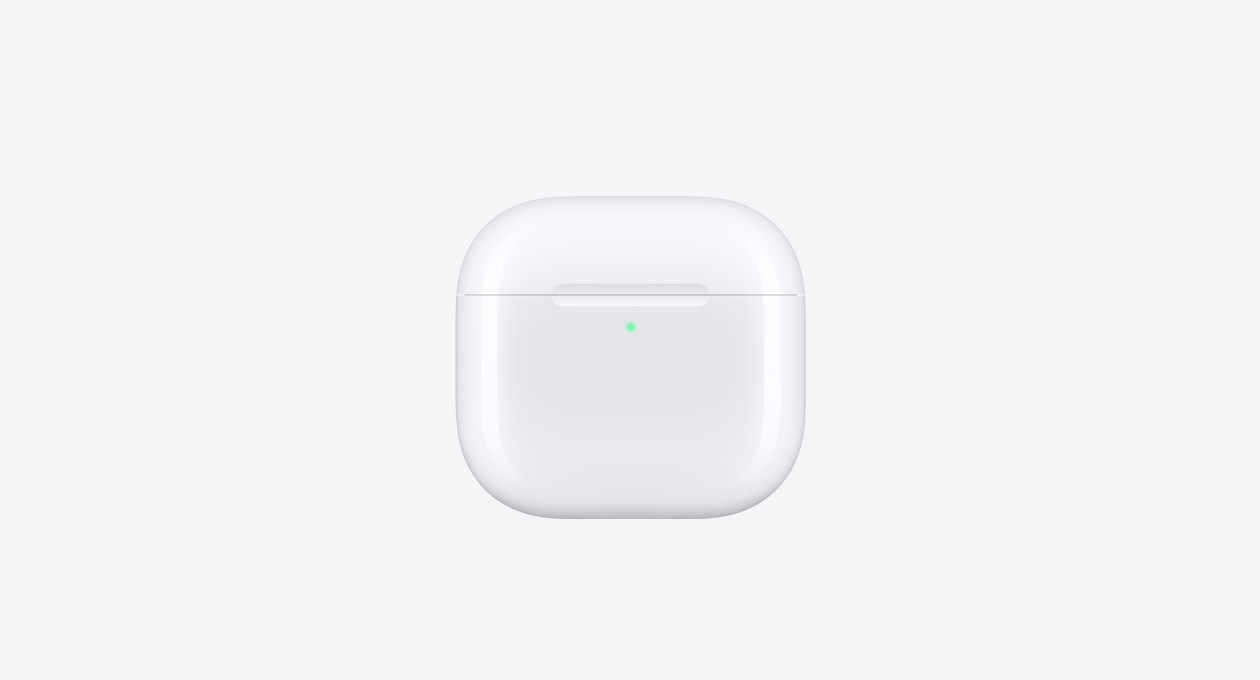 닫힌 AirPods 5 충전 케이스