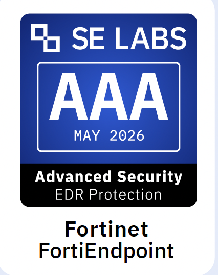 SE Labs AAA Advanced Security EDR Protection — Fortinet FortiEndpoint