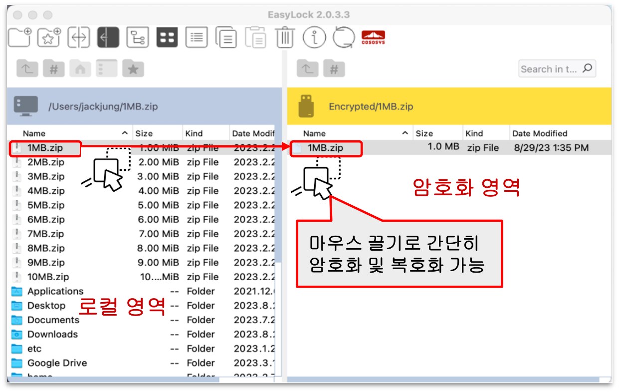 EasyLock 로그인 — 암호 입력, 암호 초기화 및 데이터 삭제