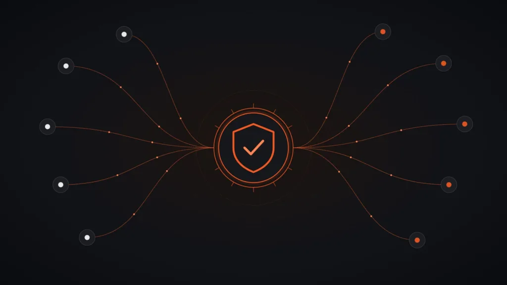 ARTEX 금융권 해킹 분석 — 방패와 체크 표시로 보안 통제를 표현한 대표 이미지