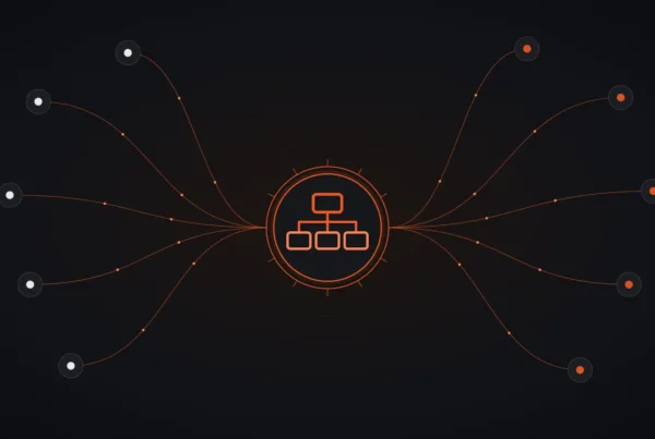 C.조직도 디지털 조직도 — 조직 트리 아이콘과 연결 흐름을 표현한 대표 이미지